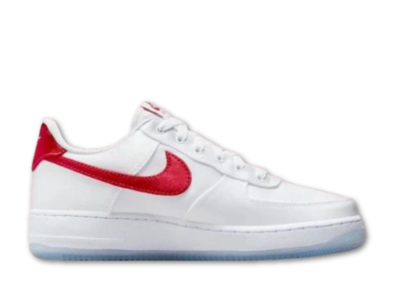 NIKE AIR FORCE 1 ESS SATIN WHITE RED Dimensiune 37,5
