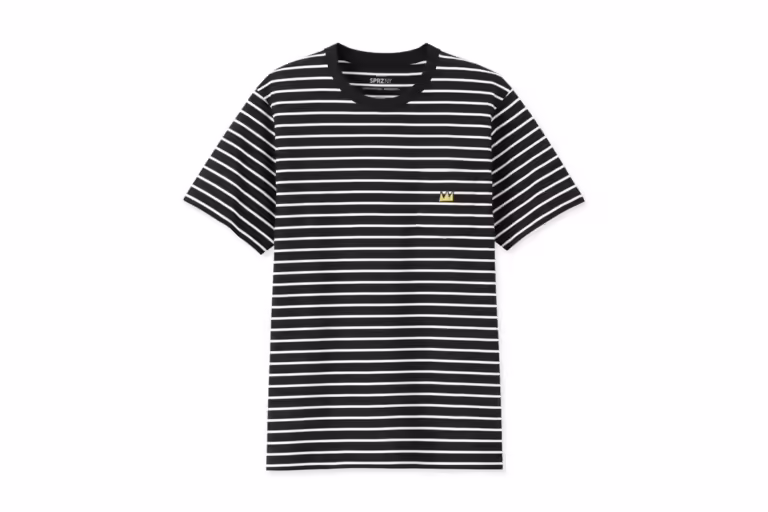 Jean Michel Basquiat Striped Crew Neck Tee T-shirt Dimensiune L