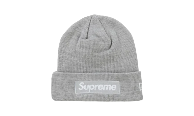 New Era Box Logo Beanie (FW24) Heather Grey